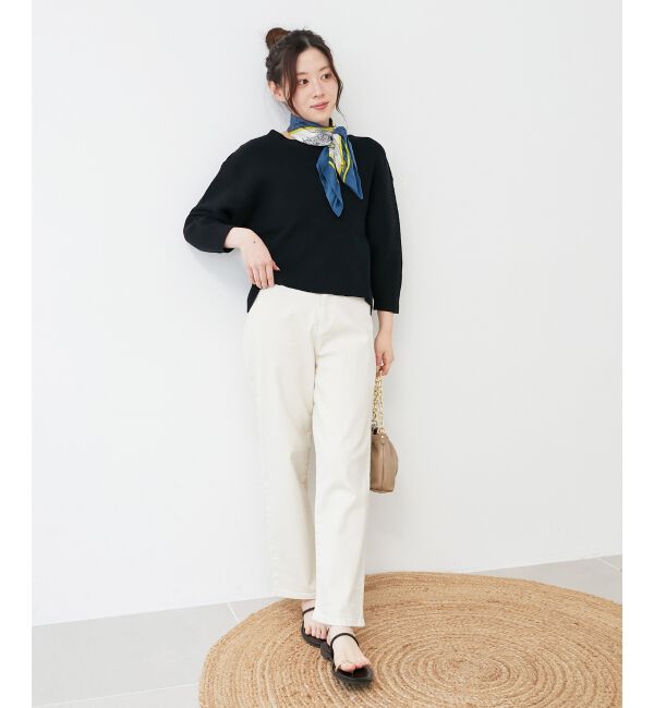 le.coeur blanc「《手洗い可能》バックパールリブニット」|ニット・セーター|