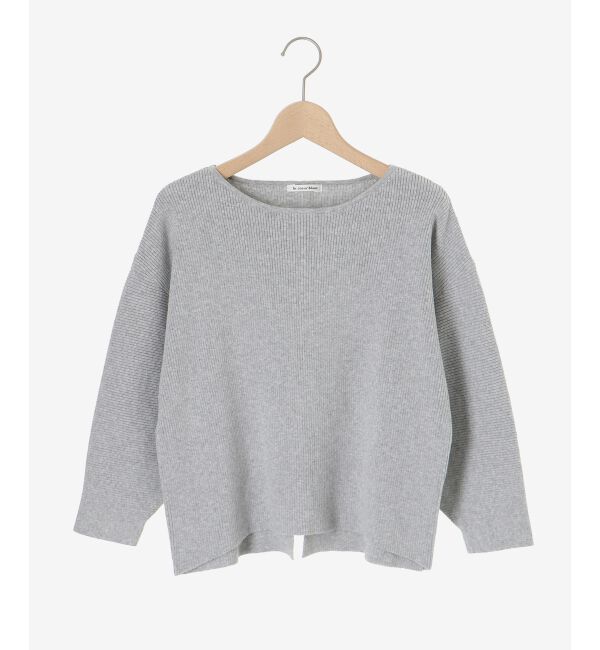 le.coeur blanc「《手洗い可能》バックパールリブニット」|ニット・セーター|