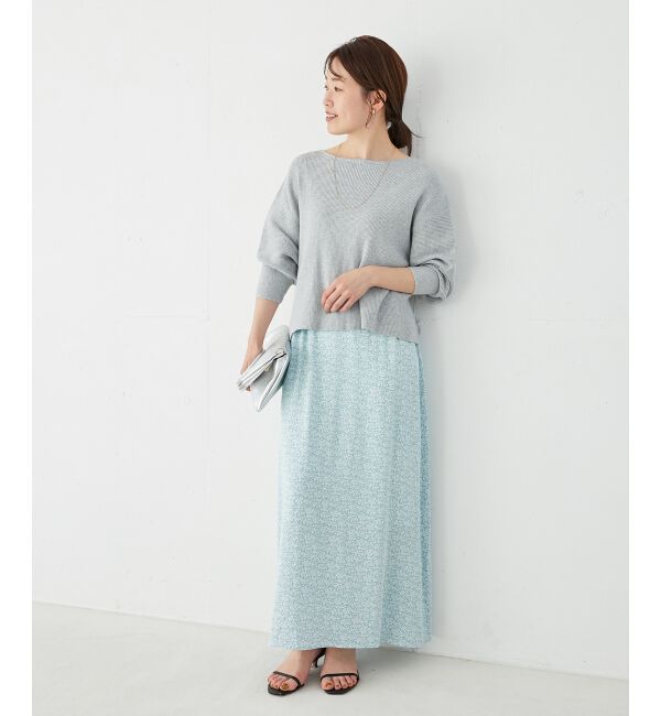 le.coeur blanc「《手洗い可能》バックパールリブニット」|ニット・セーター|