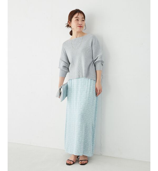 le.coeur blanc「《手洗い可能》バックパールリブニット」|ニット・セーター|