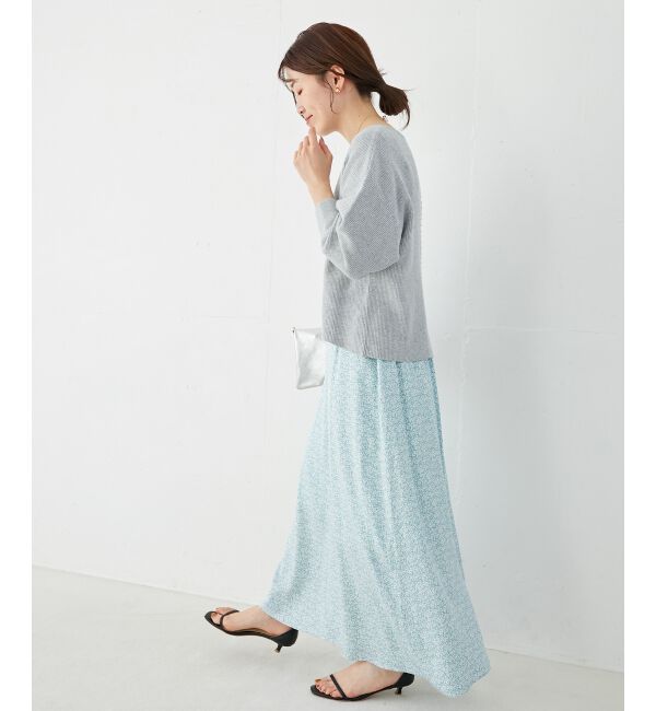 le.coeur blanc「《手洗い可能》バックパールリブニット」|ニット・セーター|