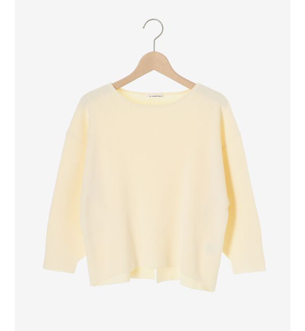 le.coeur blanc「《手洗い可能》バックパールリブニット」|ニット・セーター|