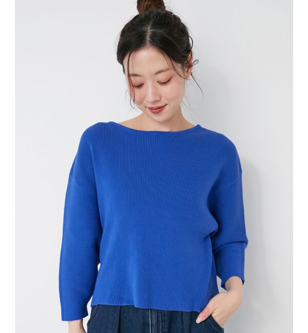 le.coeur blanc「《手洗い可能》バックパールリブニット」|ニット・セーター|