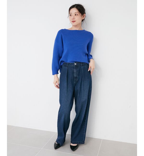 le.coeur blanc「《手洗い可能》バックパールリブニット」|ニット・セーター|