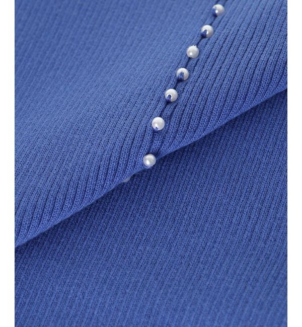 le.coeur blanc「《手洗い可能》バックパールリブニット」|ニット・セーター|