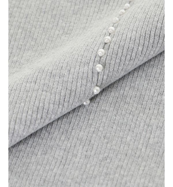 le.coeur blanc「《手洗い可能》バックパールリブニット」|ニット・セーター|