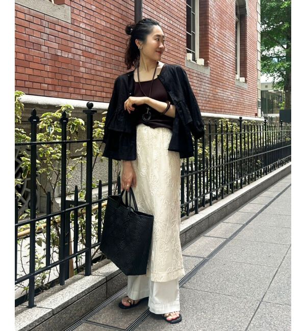  「《着映え◎》コットン麻フリルティアードジャケット」|その他|