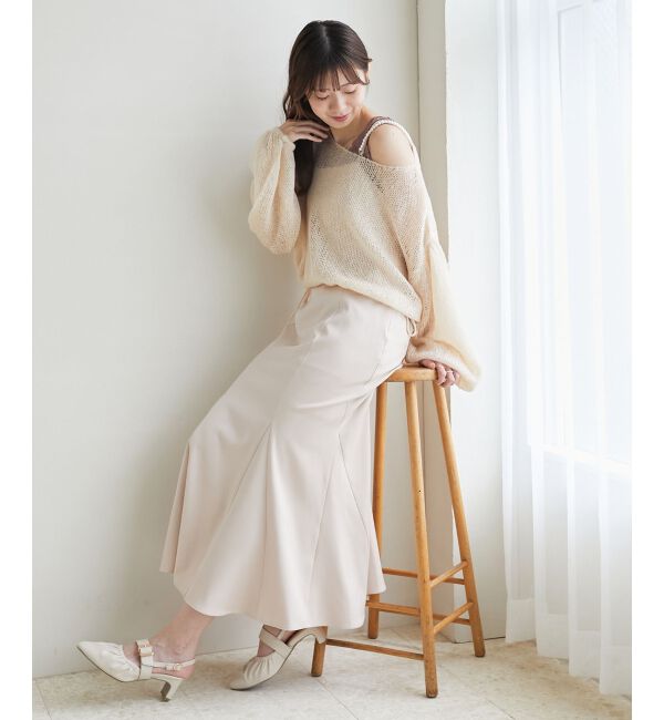 MAJESTICLEGON「ドロストメッシュニット」|ニット・セーター|