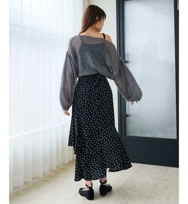 MAJESTICLEGON「ドロストメッシュニット」|ニット・セーター|