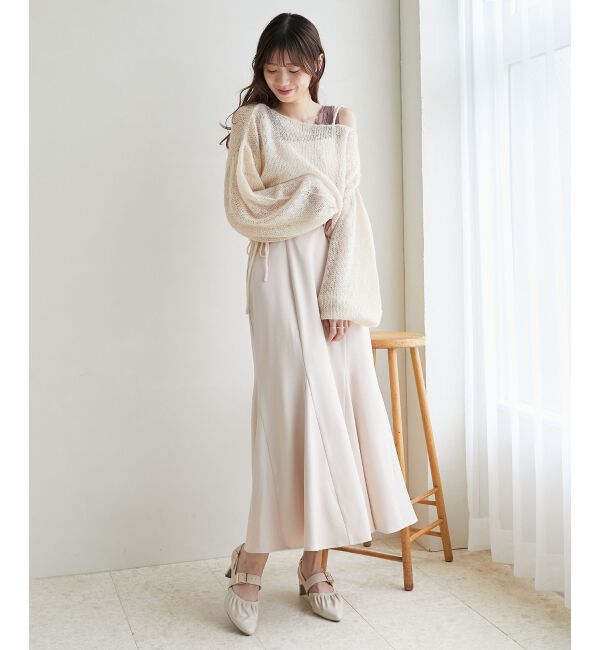 MAJESTICLEGON「ドロストメッシュニット」|ニット・セーター|