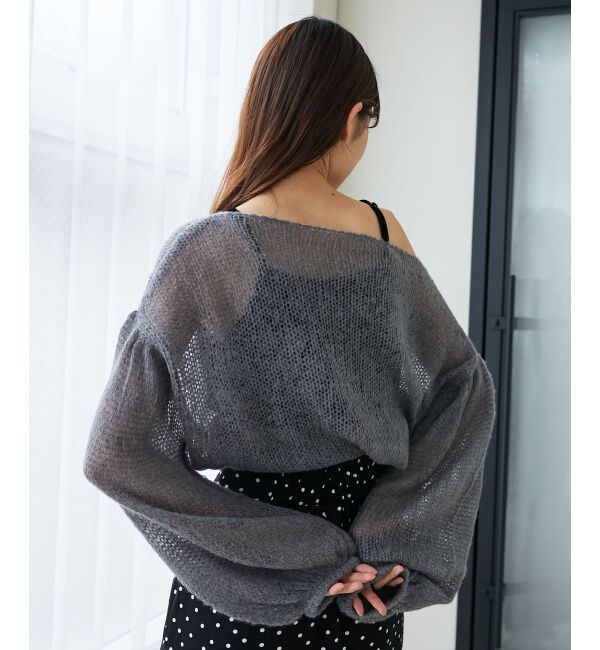 MAJESTICLEGON「ドロストメッシュニット」|ニット・セーター|