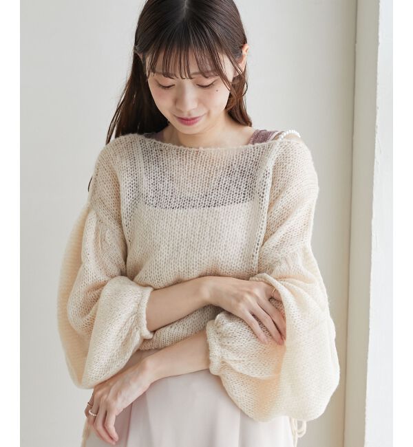 MAJESTICLEGON「ドロストメッシュニット」|ニット・セーター|