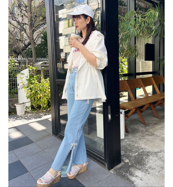 MAJESTICLEGON「ウエストきゅっとミディブルゾン」|ブルゾン・スタジャン|