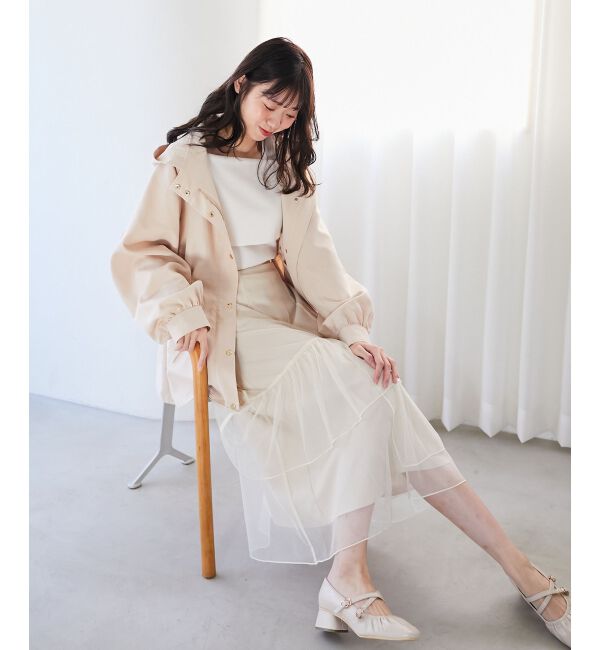 MAJESTICLEGON「ウエストきゅっとミディブルゾン」|ブルゾン・スタジャン|