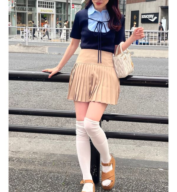  「シャツドッキングリブニット」|ニット・セーター|