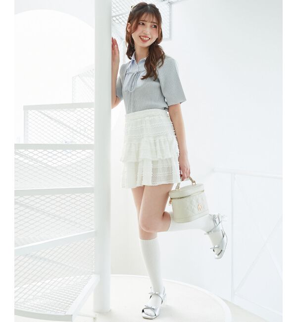  「シャツドッキングリブニット」|ニット・セーター|