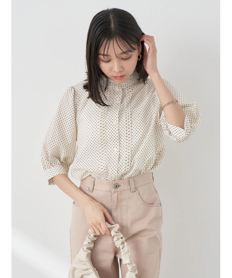 earth music&ecology「ピンタックフリルブラウス」|シャツ・ブラウス|