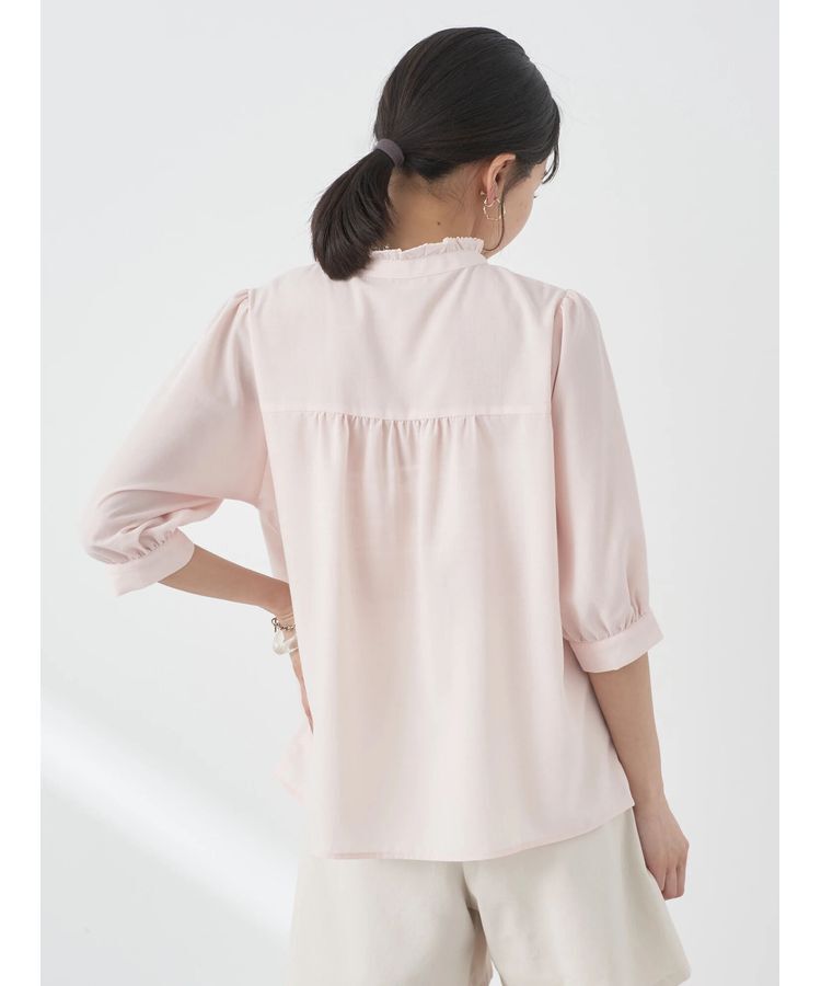 earth music&ecology「ピンタックフリルブラウス」|シャツ・ブラウス|