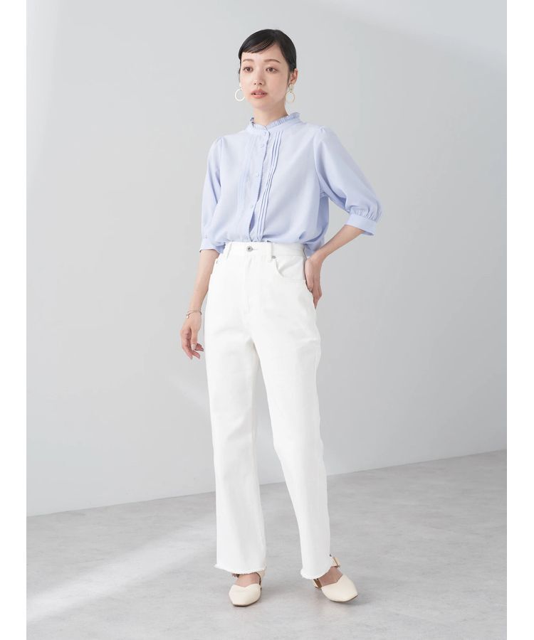 earth music&ecology「ピンタックフリルブラウス」|シャツ・ブラウス|