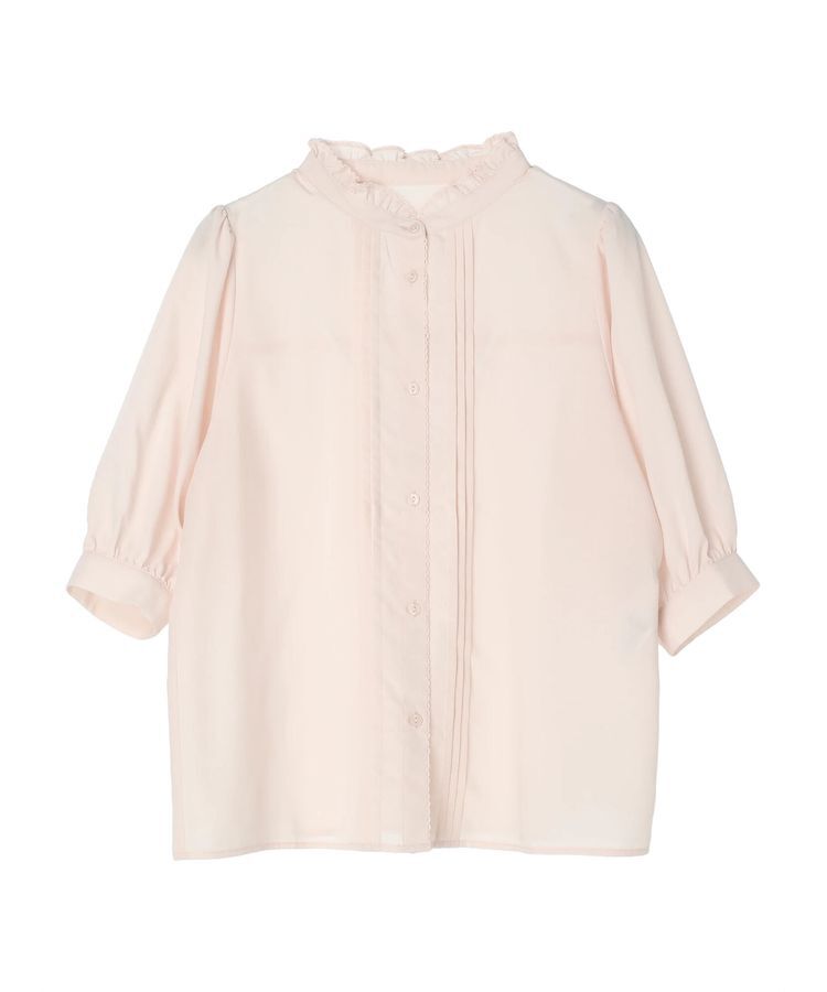 earth music&ecology「ピンタックフリルブラウス」|シャツ・ブラウス|