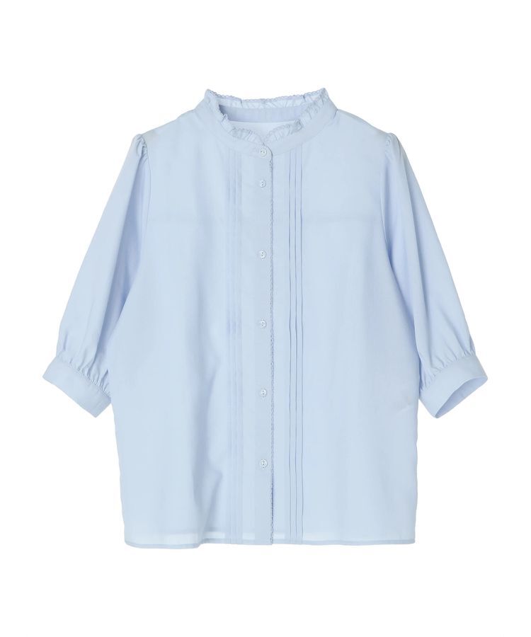 earth music&ecology「ピンタックフリルブラウス」|シャツ・ブラウス|