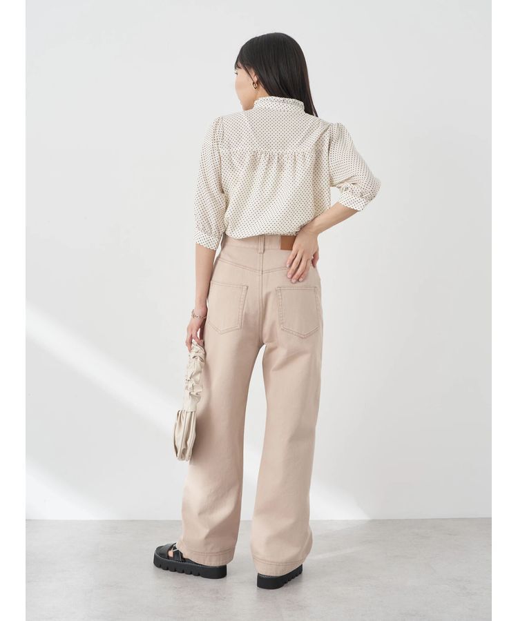 earth music&ecology「ピンタックフリルブラウス」|シャツ・ブラウス|