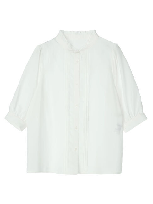 earth music&ecology「ピンタックフリルブラウス」|シャツ・ブラウス|