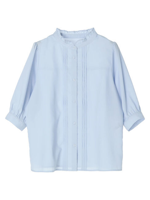 earth music&ecology「ピンタックフリルブラウス」|シャツ・ブラウス|