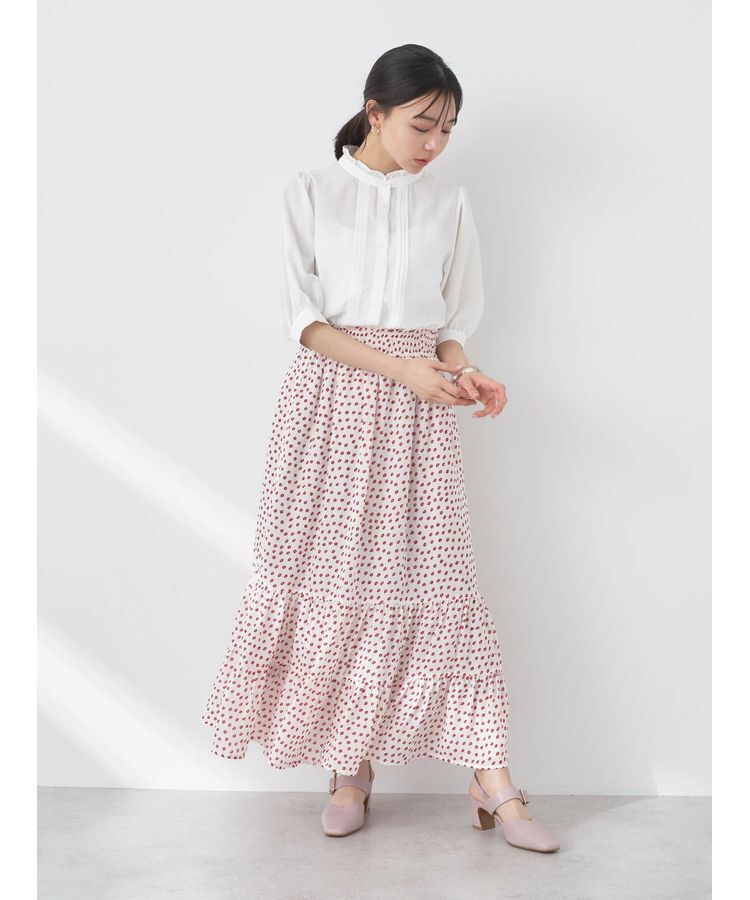 earth music&ecology「ピンタックフリルブラウス」|シャツ・ブラウス|