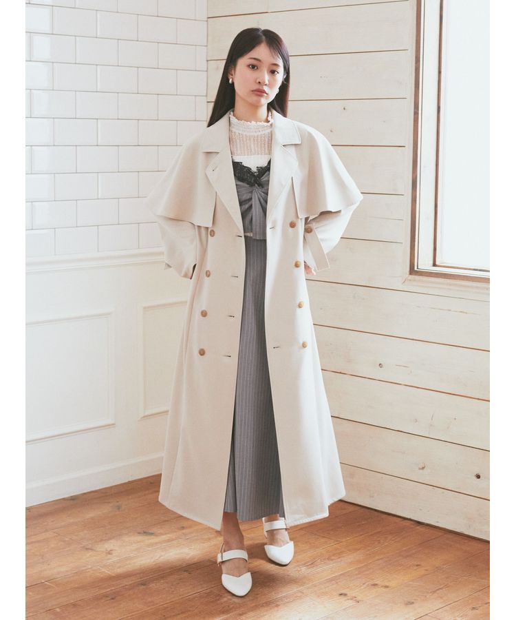 earth music&ecology「2WAYケープトレンチコート」|トレンチコート|