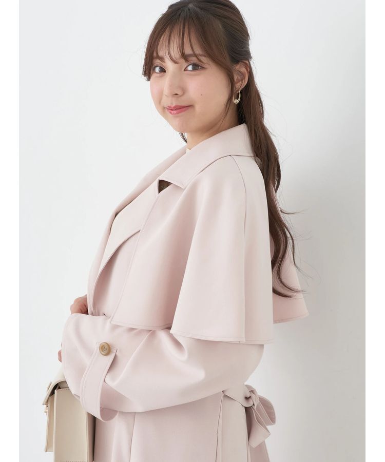 earth music&ecology「2WAYケープトレンチコート」|トレンチコート|