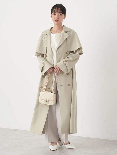 earth music&ecology「2WAYケープトレンチコート」|トレンチコート|