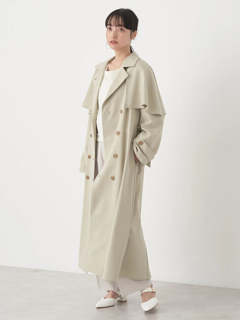 earth music&ecology「2WAYケープトレンチコート」|トレンチコート|