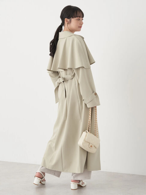 earth music&ecology「2WAYケープトレンチコート」|トレンチコート|