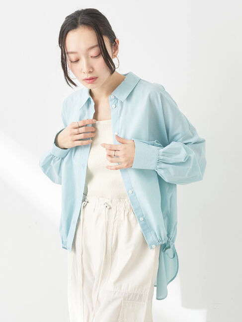 earth music&ecology「TRキュプラドロストシャツ」|シャツ・ブラウス|