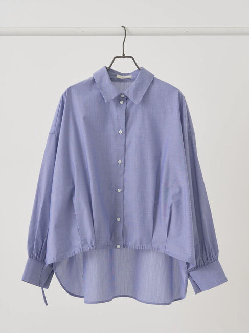 earth music&ecology「TRキュプラドロストシャツ」|シャツ・ブラウス|Blue