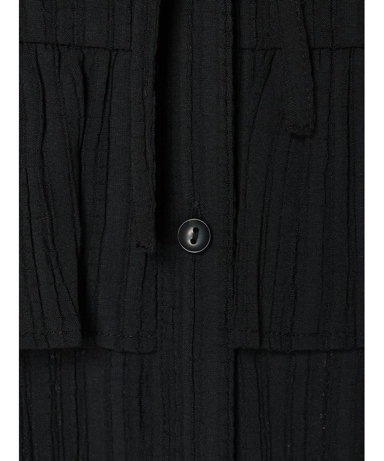 earth music&ecology「フリル切替えショートブラウス」|シャツ・ブラウス|