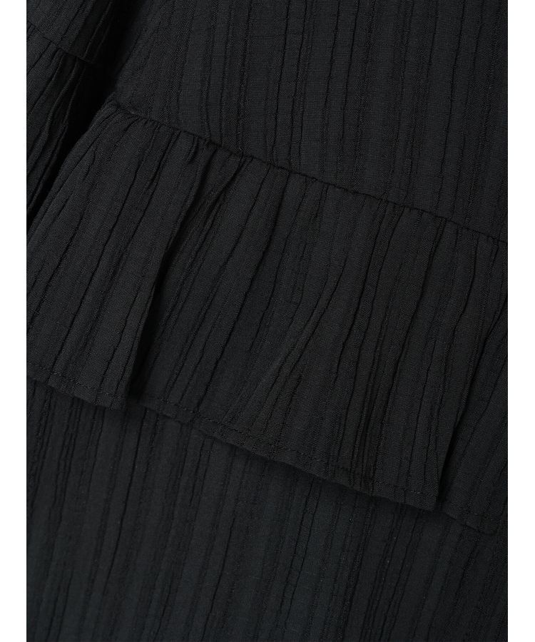 earth music&ecology「フリル切替えショートブラウス」|シャツ・ブラウス|