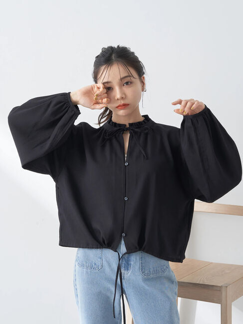 earth music&ecology「カフタンフリルブラウス」|シャツ・ブラウス|