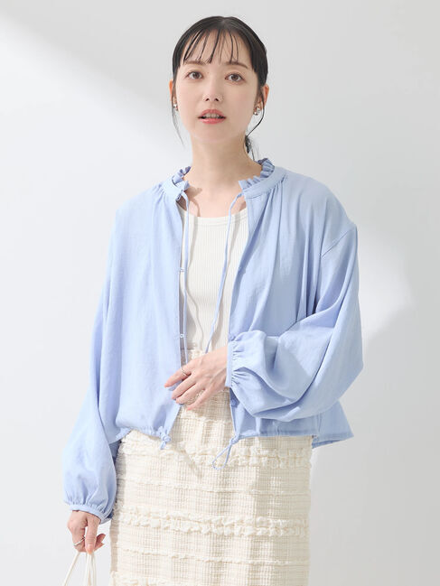 earth music&ecology「カフタンフリルブラウス」|シャツ・ブラウス|Sax