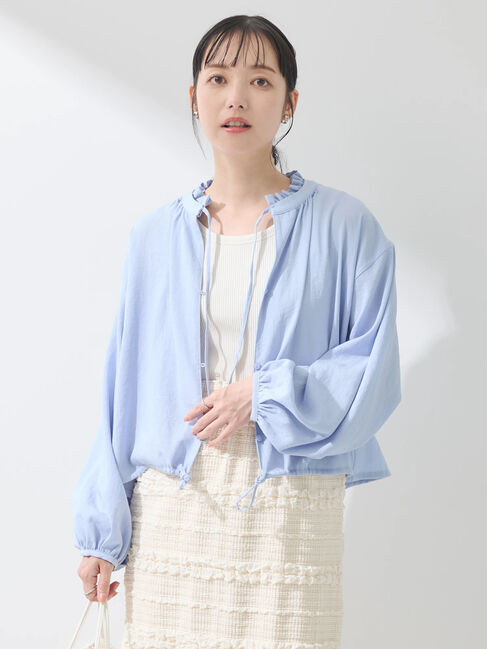earth music&ecology「カフタンフリルブラウス」|シャツ・ブラウス|