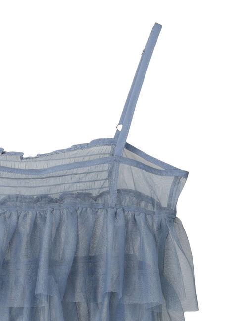 earth music&ecology「チュールティアードフリルキャミソール」|ベスト・ジレ|