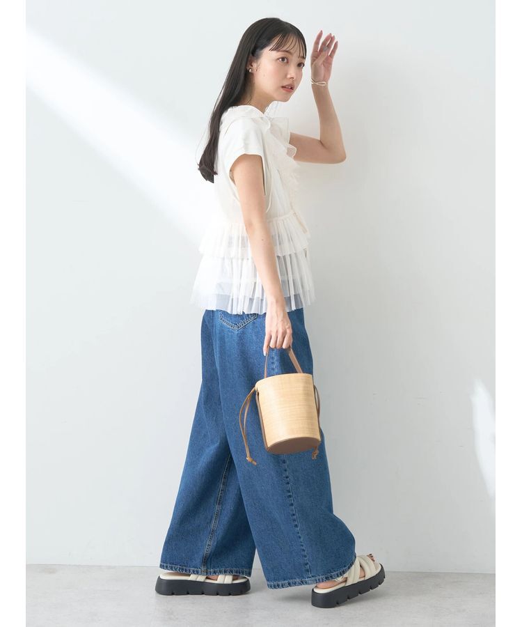 earth music&ecology「チュールベスト」|ベスト・ジレ|