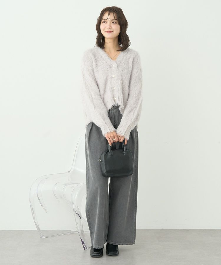 earth music&ecology「フワフワパールニットカーディガン」|カーディガン|