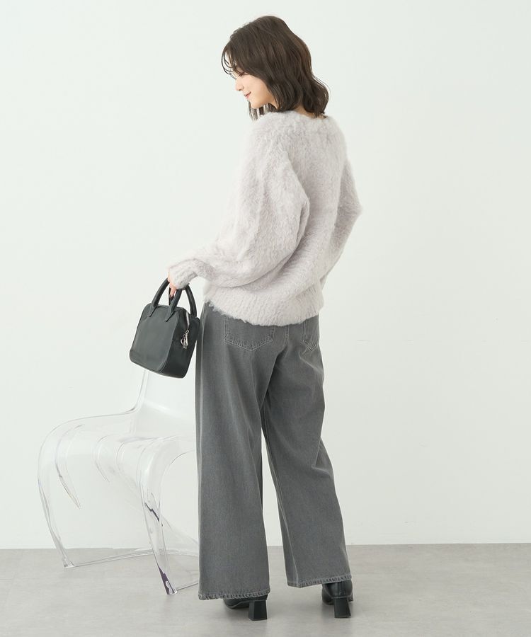 earth music&ecology「フワフワパールニットカーディガン」|カーディガン|