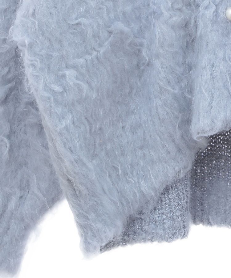 earth music&ecology「フワフワパールニットカーディガン」|カーディガン|