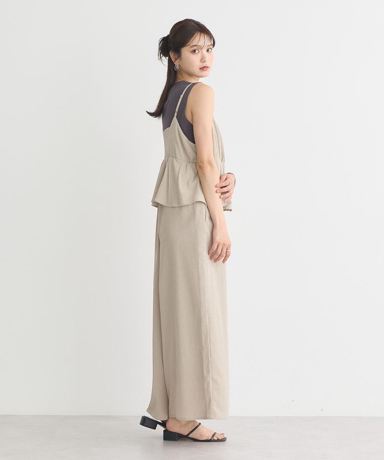 earth music&ecology「ペプラムロンパース」|オールインワン|