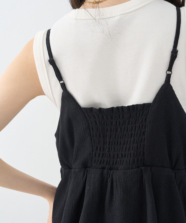 earth music&ecology「ペプラムロンパース」|オールインワン|