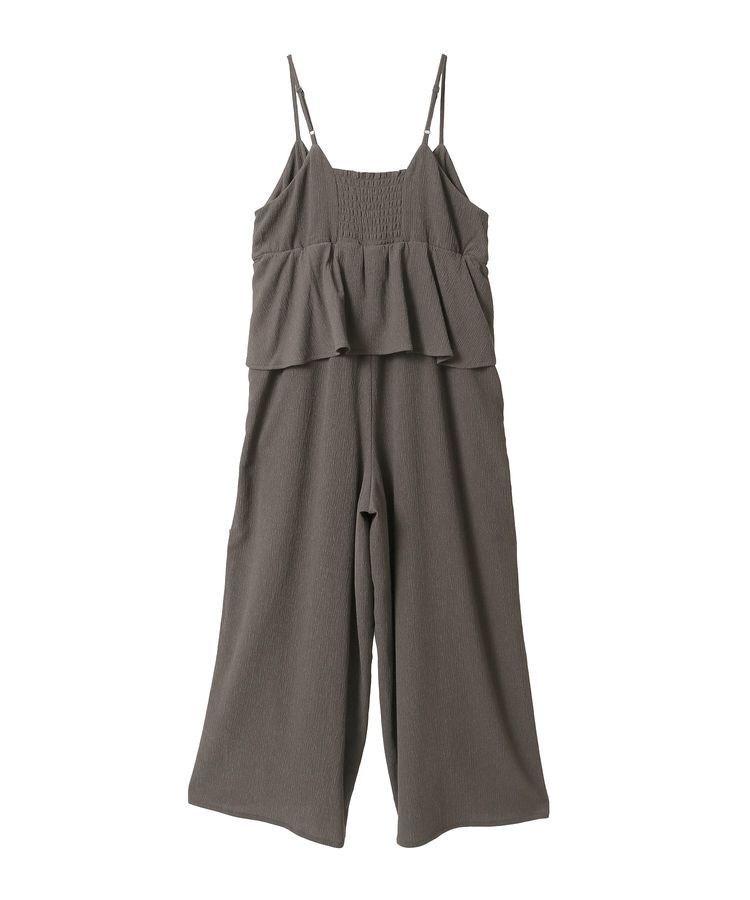 earth music&ecology「ペプラムロンパース」|オールインワン|