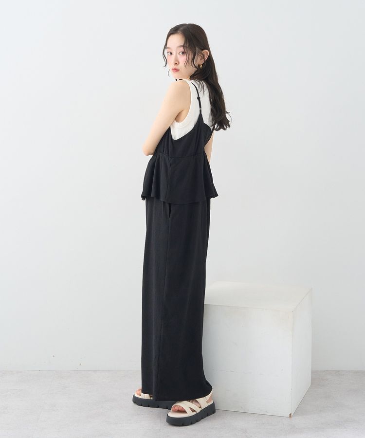 earth music&ecology「ペプラムロンパース」|オールインワン|